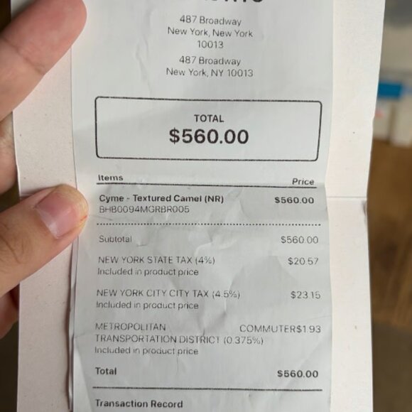 POLÈNE Brown Leather Tote Bag - Picture 10 of 10